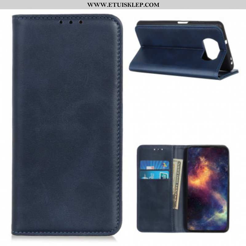 Etui Na Telefon do Poco X3 / X3 Pro / X3 NFC Etui Folio Skóra Liczi Premium Split